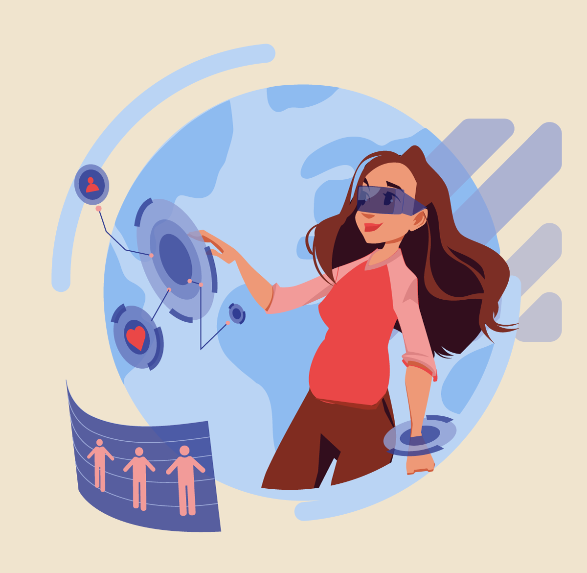 illustration professionnelle Halo Intérim